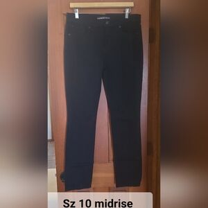Black Skinny Exlress jeans Sz 10 Midrise